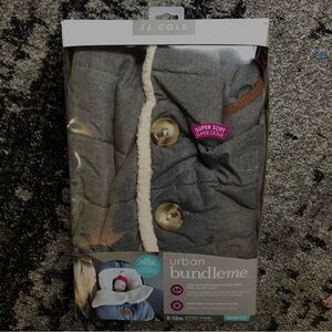 JJ Cole Urban Bundleme Infant Cover - Gray and Cream